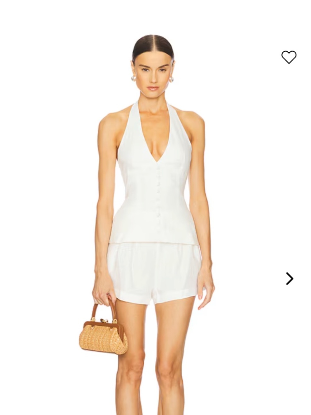Faithfull the Brand Mirelle Mini Shorts - White